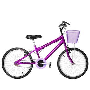 Bicicleta Infantil Feminina Aro 20 Natural Violeta