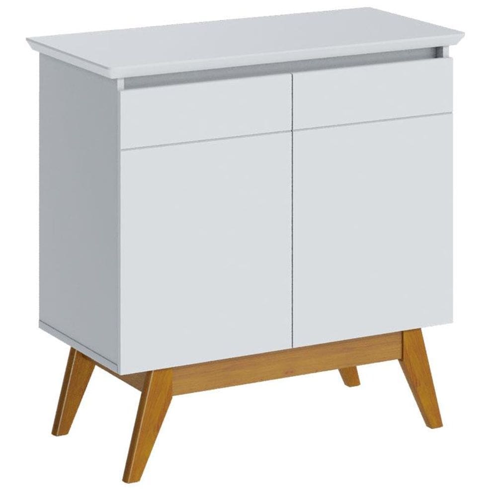Aparador para Sala Buffet Classic 2 Portas Branco Acetinado - Imcal