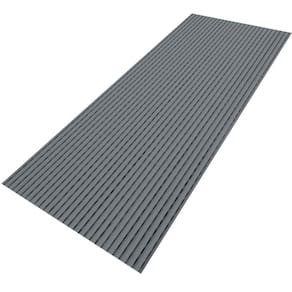 Passadeira Emborrachado PVC Antiderrapante 1,00mx45cm Cinza