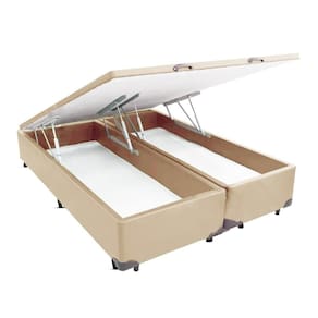 Cama Box Cosmopolita Baú King Size Corano Areia 193x203