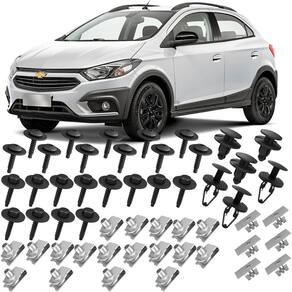 Kit Parafusos Porcas Grampos Do Parachoque Dianteiro Onix Activ 2017 2018 2019