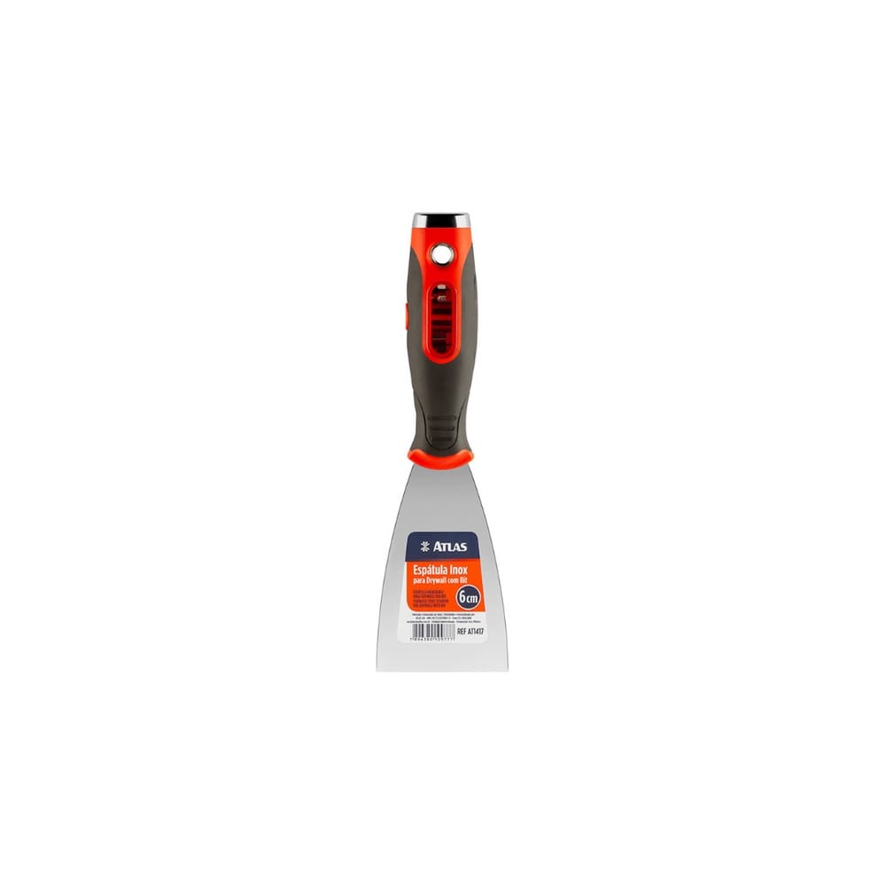 Espátula Inox 6cm Para Drywalll Com Bit | Atlas