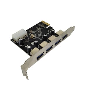 Placa usb 3.0 pci-e 4 portas 5gbps pci-express pc kp t102