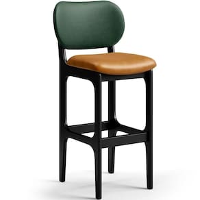 Banqueta Alta Bar Cozinha Betta Preto Facto Verde Whisky