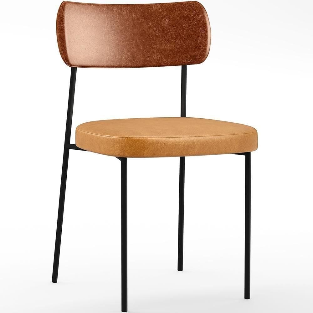 Cadeira Para Cozinha Sala De Jantar Melina L02 Camel Whisky