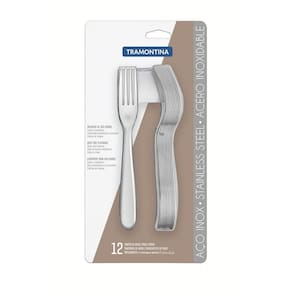 Conjunto De Garfos De Mesa Angra Tramontina Aço Inox 12 Peças Tramontina