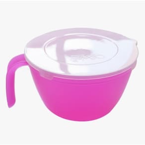 Tigela para Derreter Chocolate com Tampa 1,5L Cor Rosa (Pode ir no micro-ondas, freezer, resistente a lavas louças)