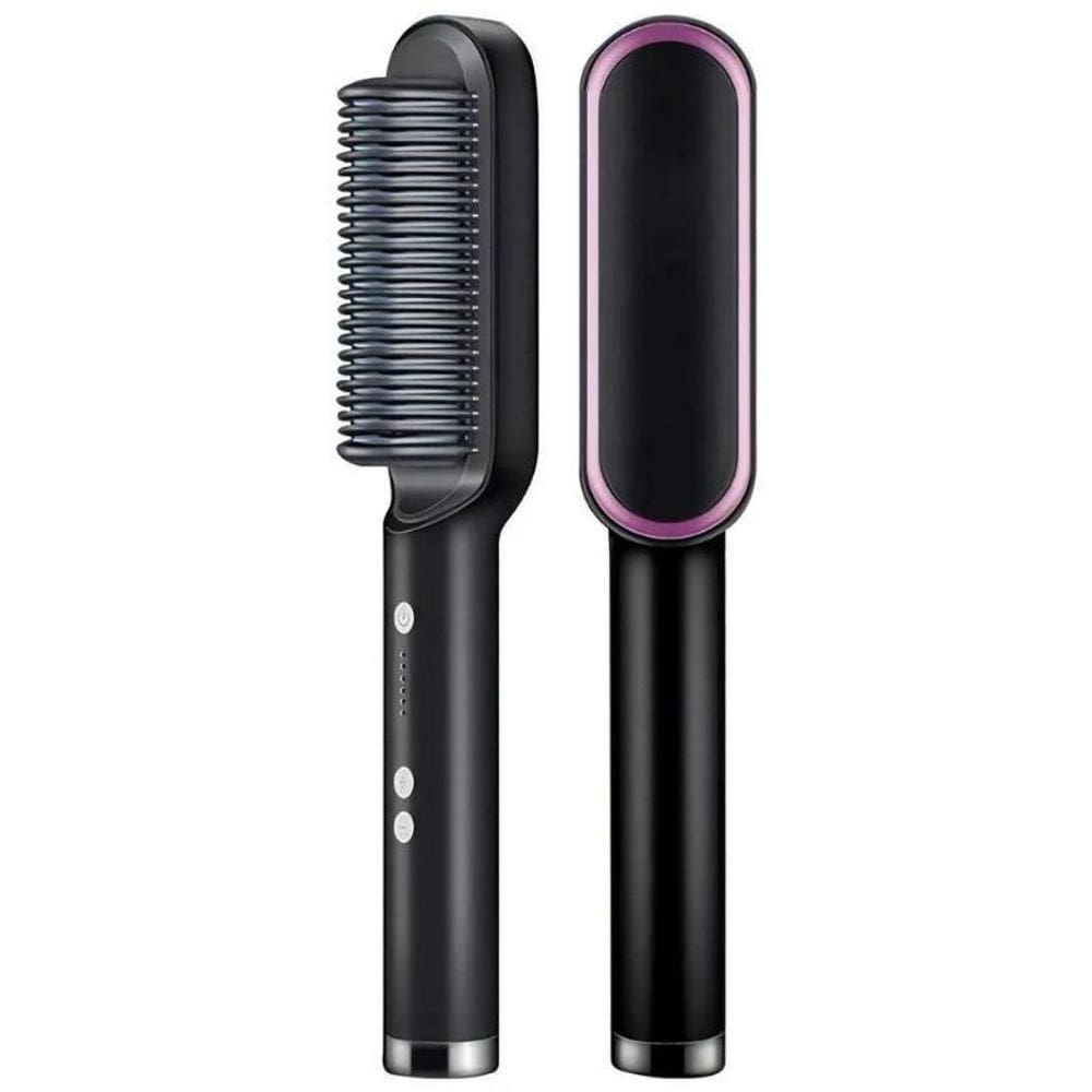 Escova pente secadora profissional 3 em 1 seca modela cabelo