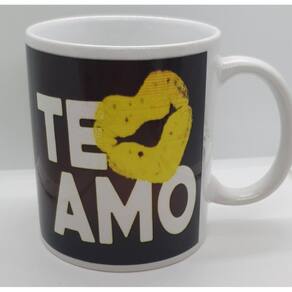Caneca Namorados Te Amo Em Porcelana 325 Ml