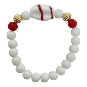 Pulseira maria navalha búzios cerâmica e silicone