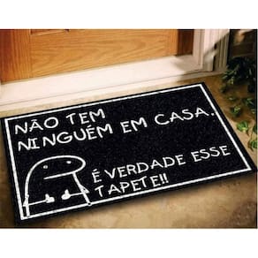 Tapete capacho bento cake 60x40 nao tem ninguem casa entrada