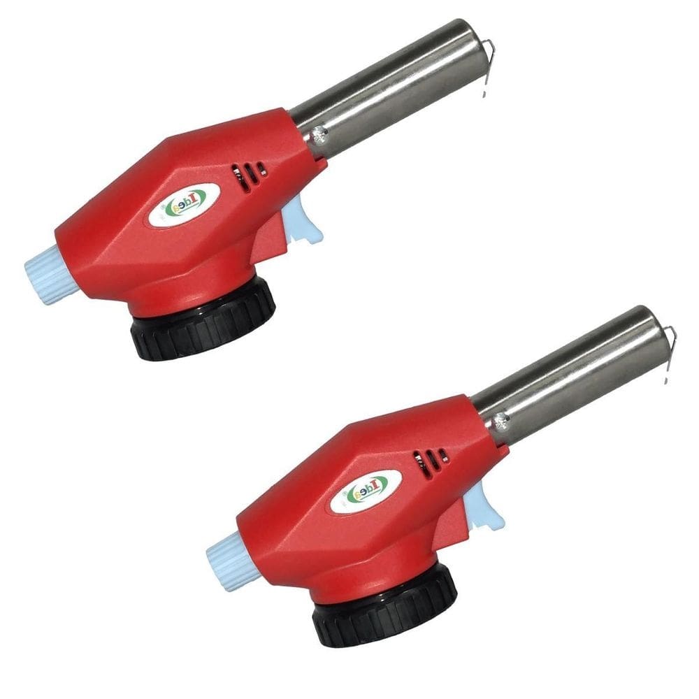 Kit 2 maçarico portátil com gatilho super econômico 1300ºc