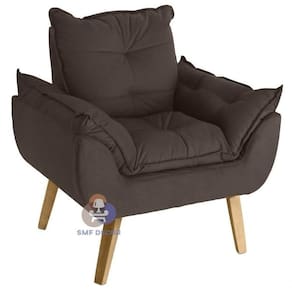 Poltrona Opala Suede Marrom