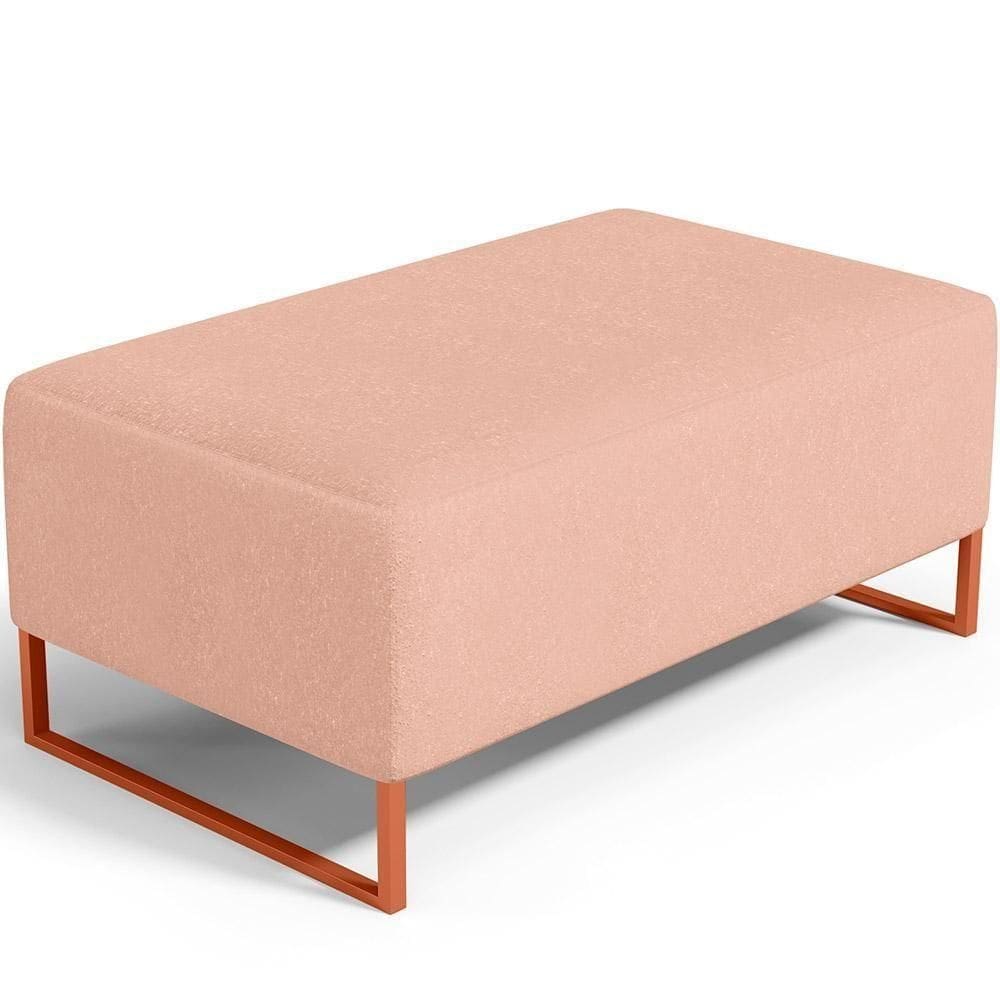 Puff Decorativo Cléo 90Cm W01 Linho Rosê