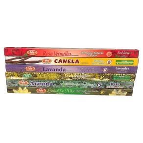 Kit 12 caixas 96 varetas incenso indiano bic aromas