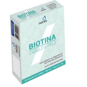 Biotina - 45mcg - nutres - 30 cáp gel