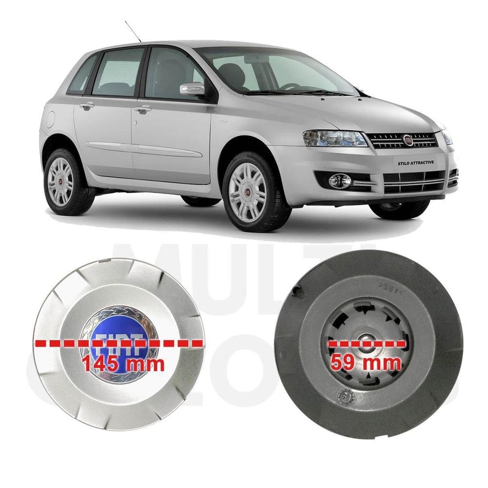 Centro de roda fiat stilo 2003 a 2011 aro 15 roda