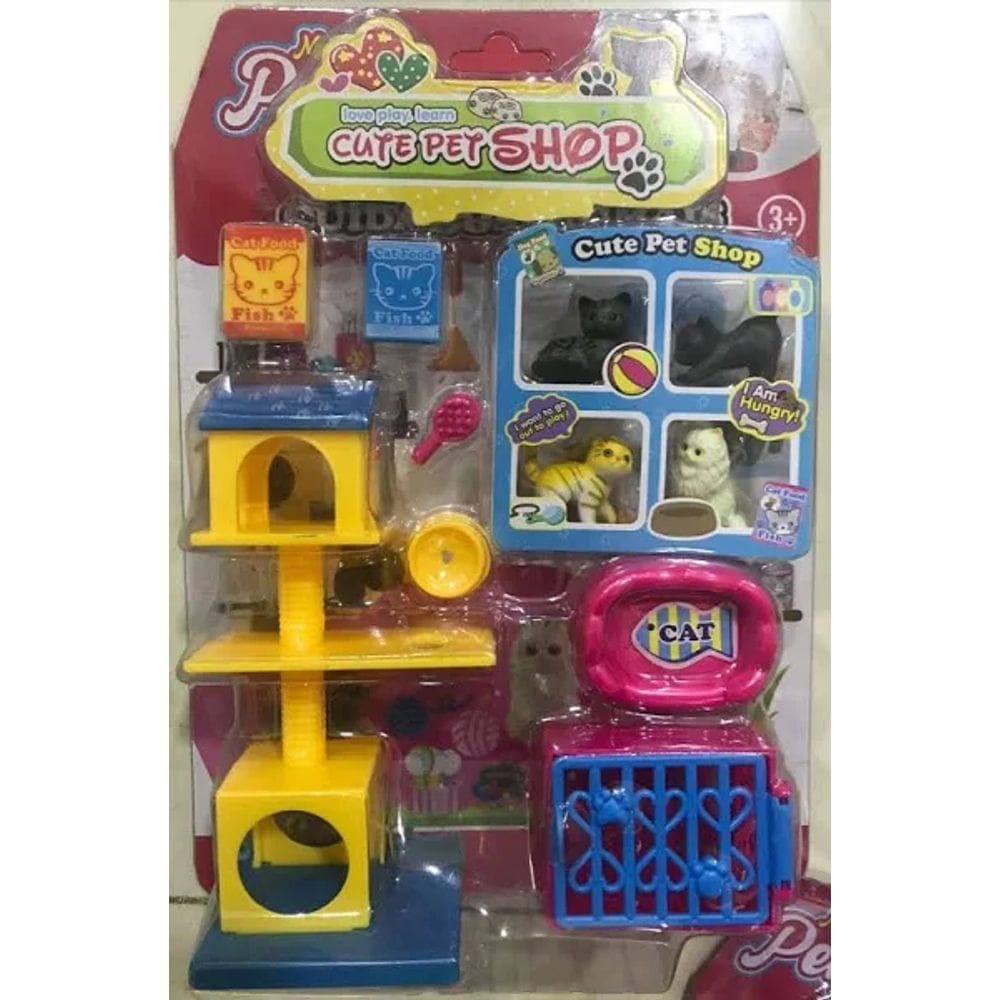 Casinha Para Cuidados Animais Gatinho e Cachorro - Bbr Toys