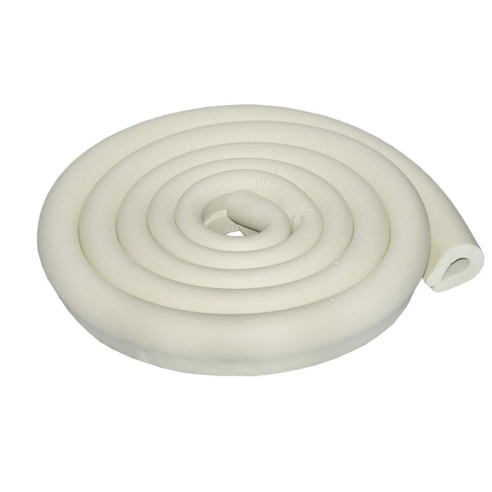 Protetor de quina em u branco gelo para mesa de vidro
