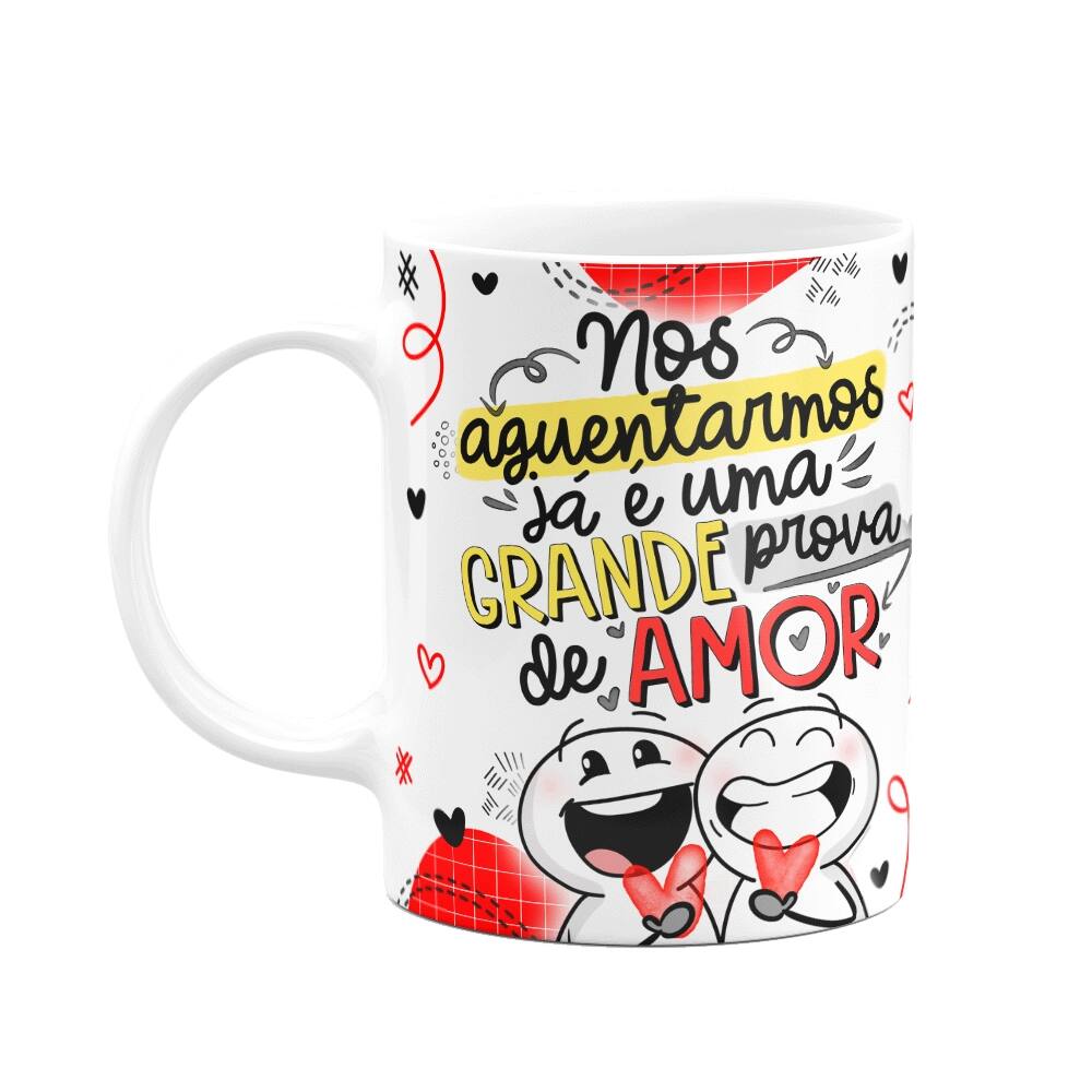 Caneca funny Namorados - Nossa grande prova de amor