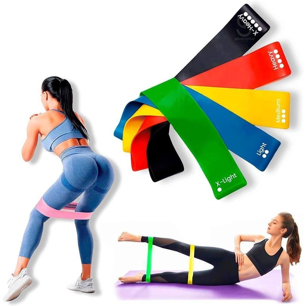 Kit faixa elástica thera band - fisioterapia e pilates