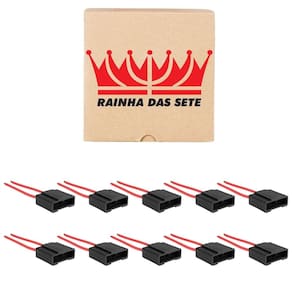 Jogo 10 Porta Fusível Lâmina Fio 1.50mm MM Abs Universal