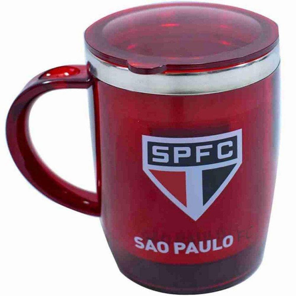 Caneca térmica com tampa 450ml - são paulo