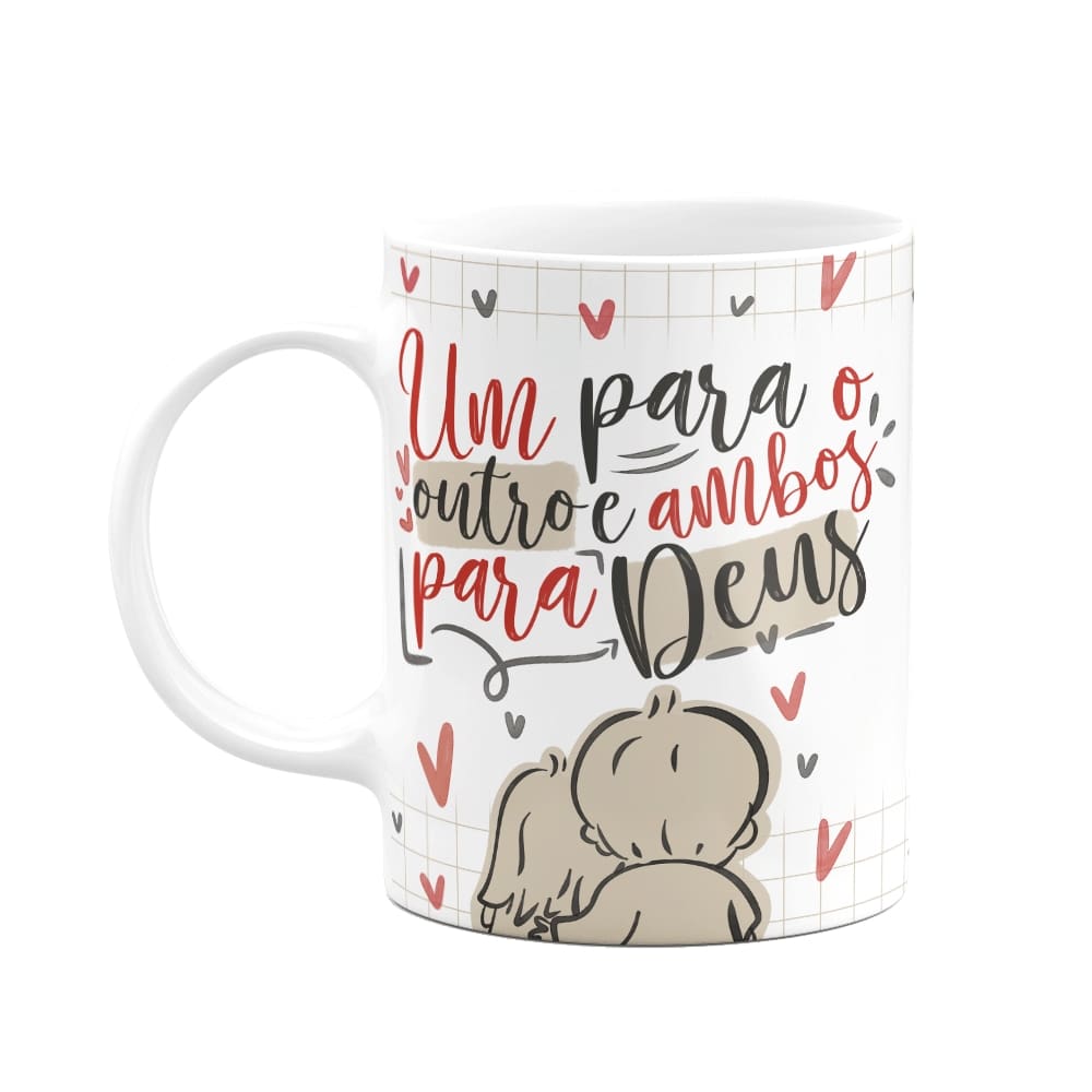 Caneca Namorados - Um para o outro e ambos para Deus