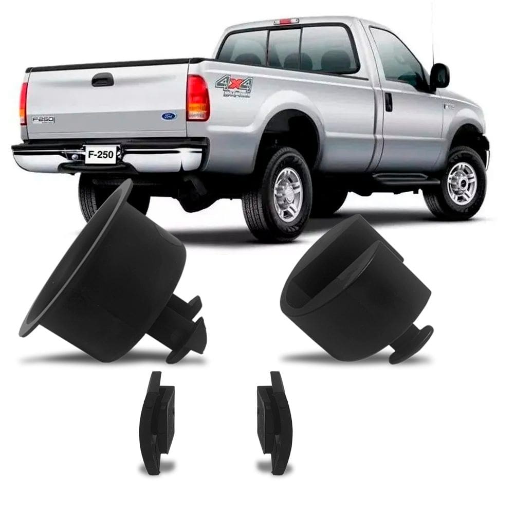 Kit Bucha Reparo para Dobradiça da Tampa Caçamba F250 98 Até 2004 2005 2006 2007 2008 2009 2010 2011