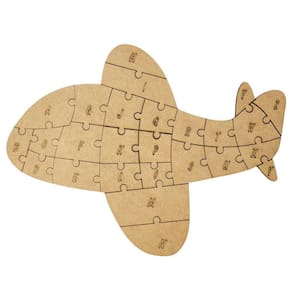 Quebra-cabeça Educativo 100% Mdf Cru 26pçs/35pçs Avião