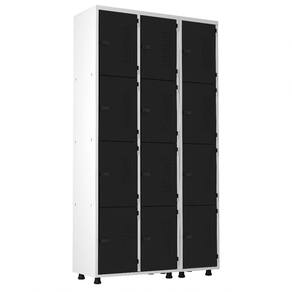 Armário Roupeiro Aço 12 Portas Guarda Volume Trinco