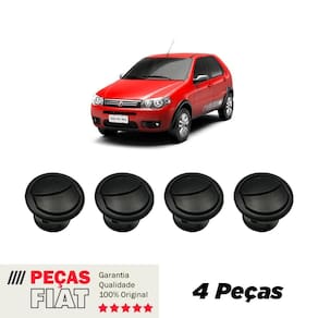 Kit 4 difusor ar central lateral palio economy fire way fiat