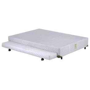 Cama Box CASAL Universal Cosmopolita Bicama Branco - 128x188