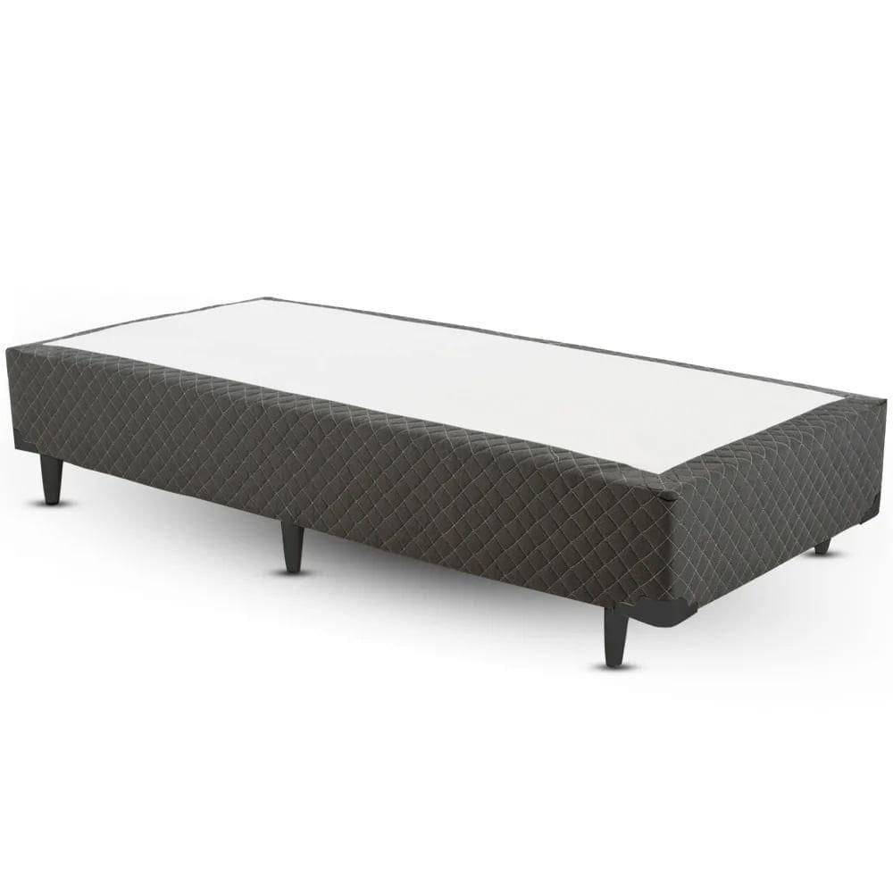 Cama Box Solteiro Americano Cinza 096x203