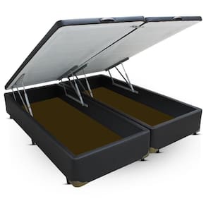 Cama Box QUEEN SIZE Baú Corano Preto - 158x198