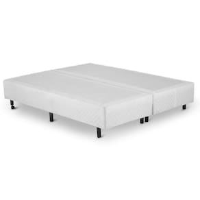 Cama Box CASAL Bipartido Universal Branco - 138x188