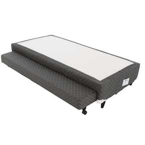 Cama Box CASAL Bicama Cinza - Rajado128x188