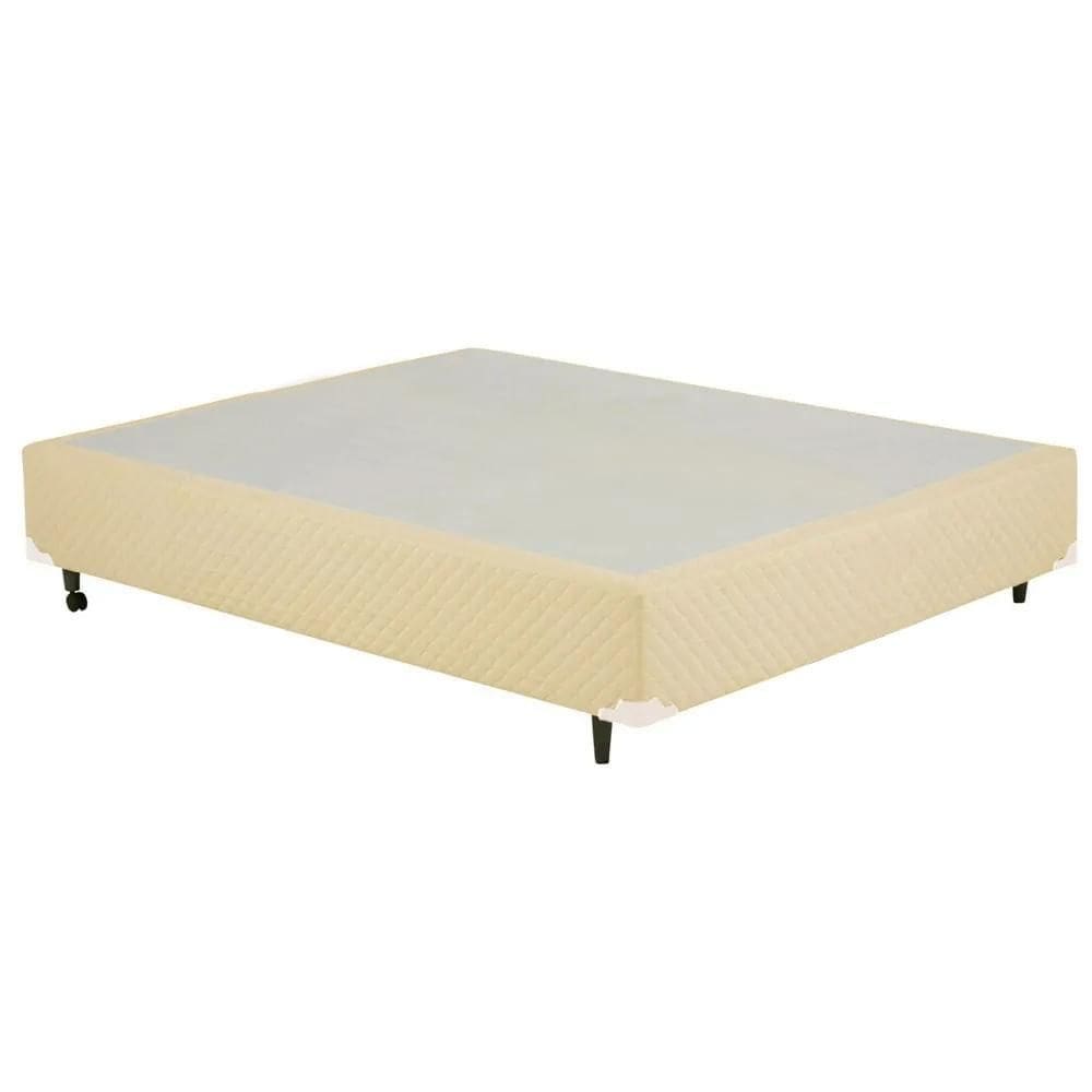 Cama Box Casal Antigo Bege Rajado 128X188