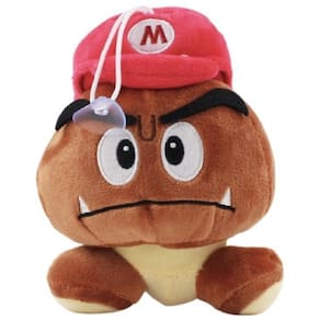 Goomba chapéu mario pelúcia super mario bros 17 cm