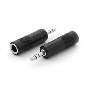 Adaptador plug p10 femea estereo x p2 macho estereo