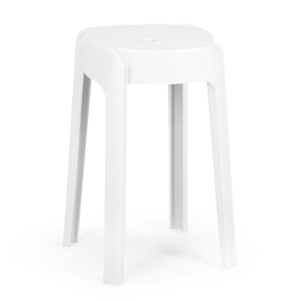 Banqueta Baixa Empilhável Nordica - Branco