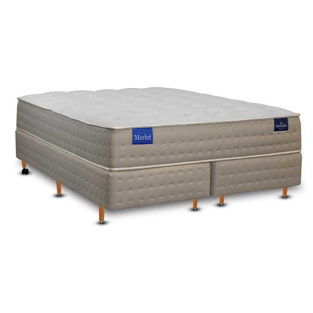 Cama Box + Colchão Merlot Soft Latéx Dunlopillo- 178x198