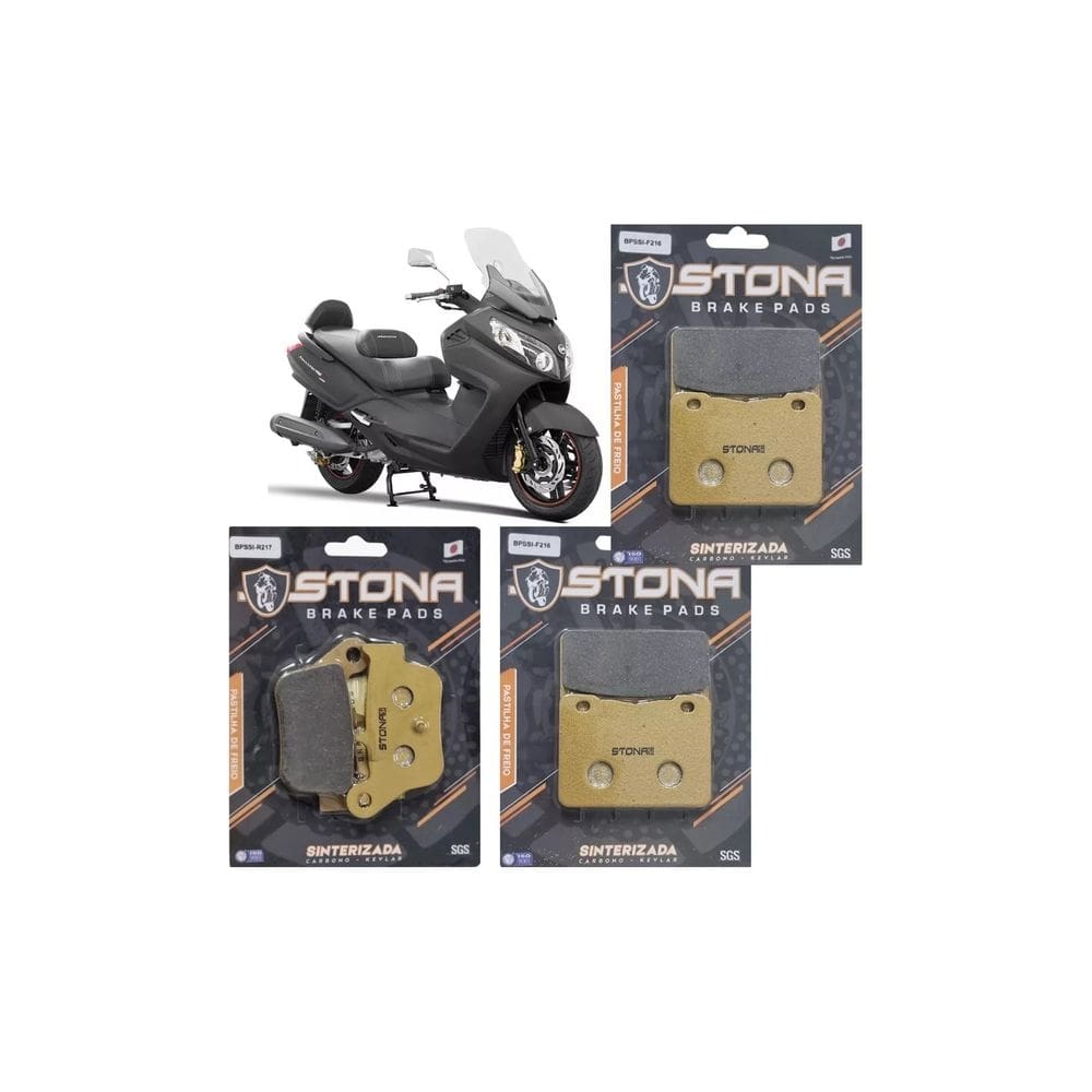 Kit Pastilha Freio Stona D+T Maxsym 400i 2015 2016 2017 2018