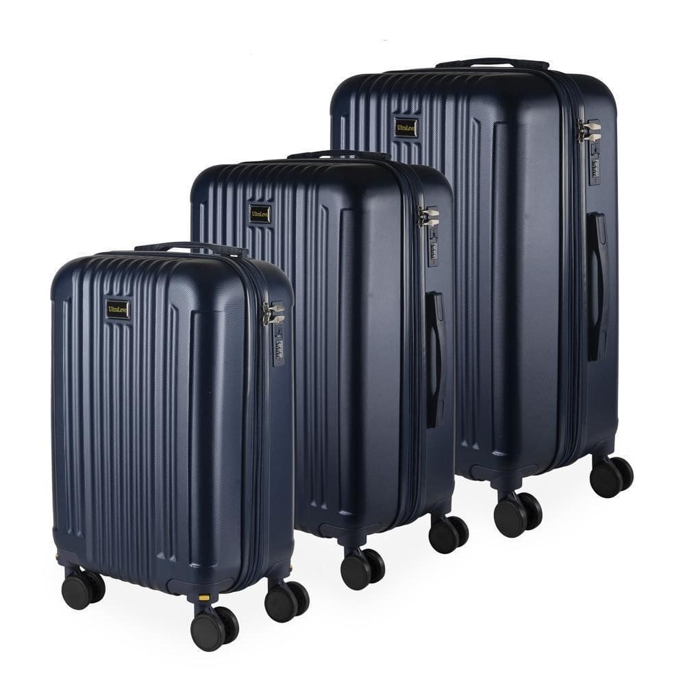 Conjunto 3 Malas 35Kg + 23Kg + 10Kg Expansível Azul Maldivas