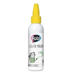 Caneta Mágica Alimentícia Fab 60g Verde Neon (Brilha na Luz Negra)