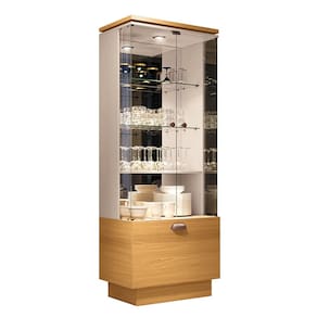 Cristaleira para Sala de Jantar Luminara H01 Off White - Cinamomo Clique Chique