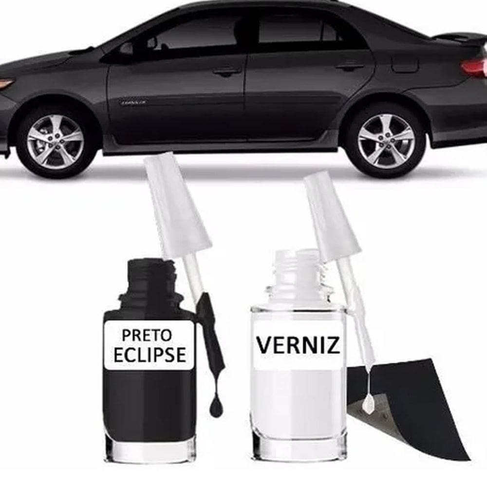 Tinta retoque tira risco automotivo preto eclipse preto eclipse 20 ml