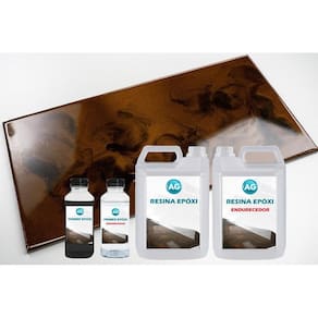 Kit porcelanato liquido metálico cobre flamejante / marrom