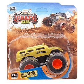 Monster Truck Crazy Cars Amarelo Brilhoso Sport RL071-3 - Dorémi