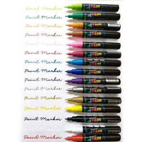Marcador Artisico Paint Marker 15 Cores Bismark
